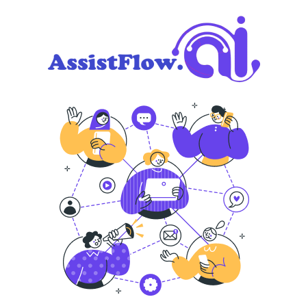 AssistFlow.ai Yapay Zeka Uygulaması Logosu